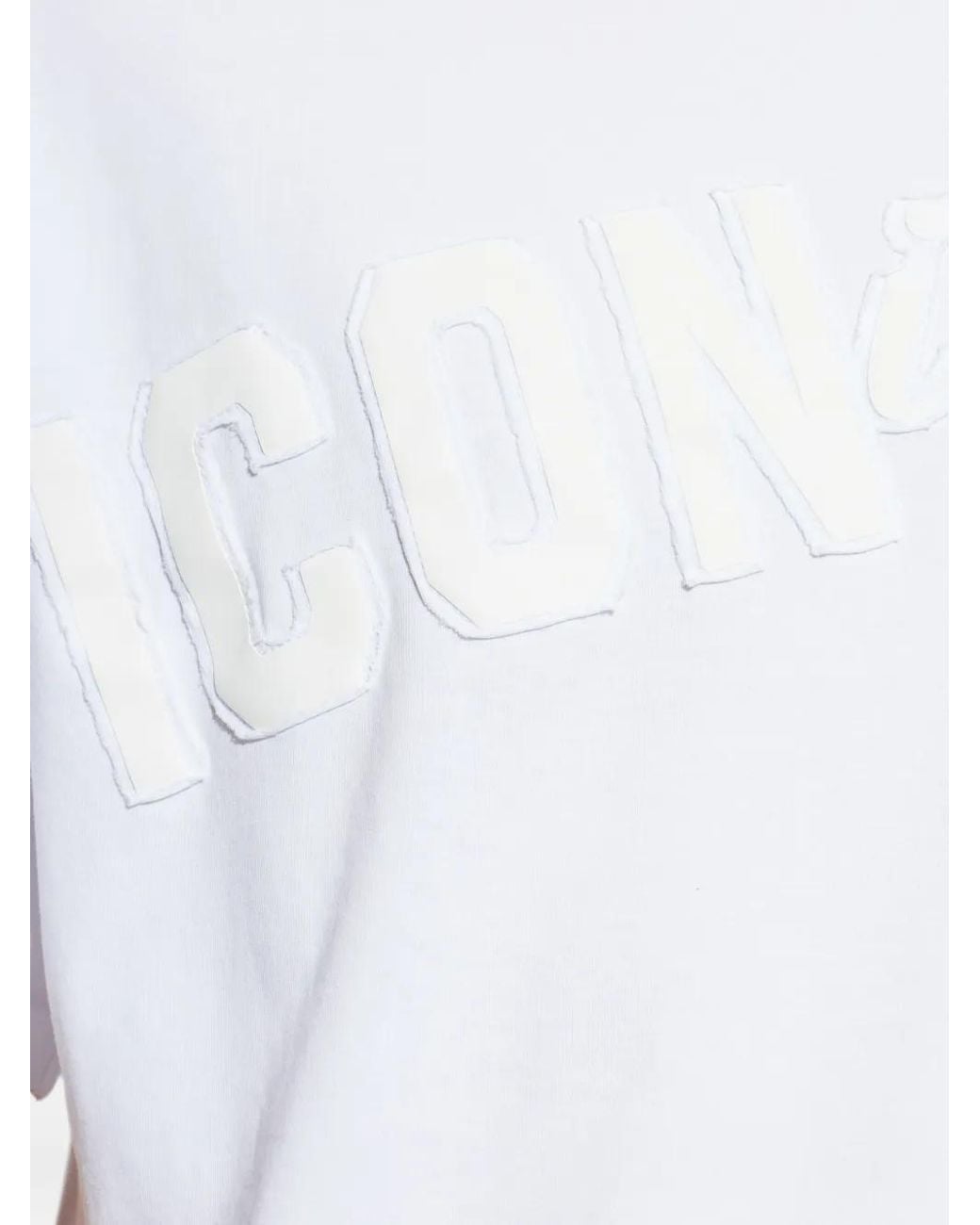 DSquared² White T-Shirt À Logo Appliqué for men