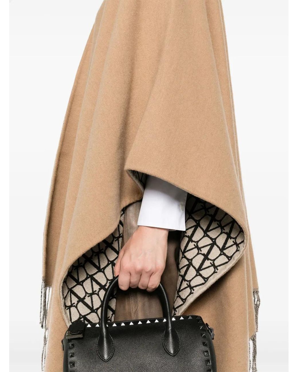 Valentino Garavani Natural Toile Iconographe Cape