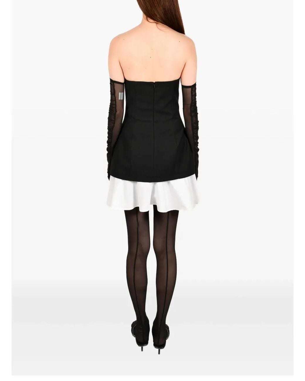 Ioana Ciolacu Black Minikleid Mit Corsage