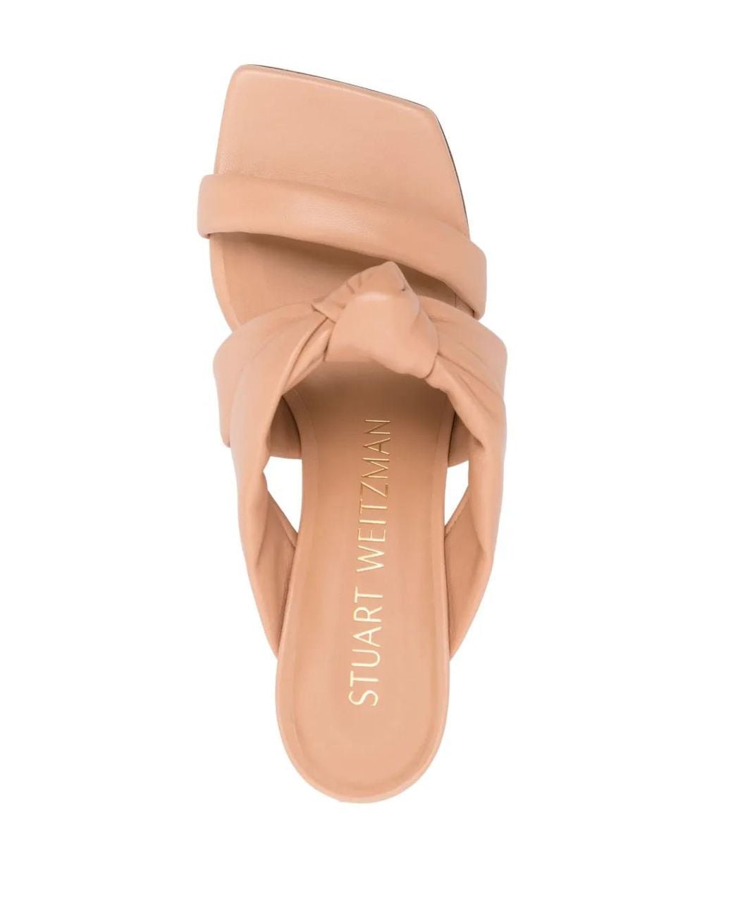 Stuart Weitzman Pink Play 75 Knot-Detail Sandals
