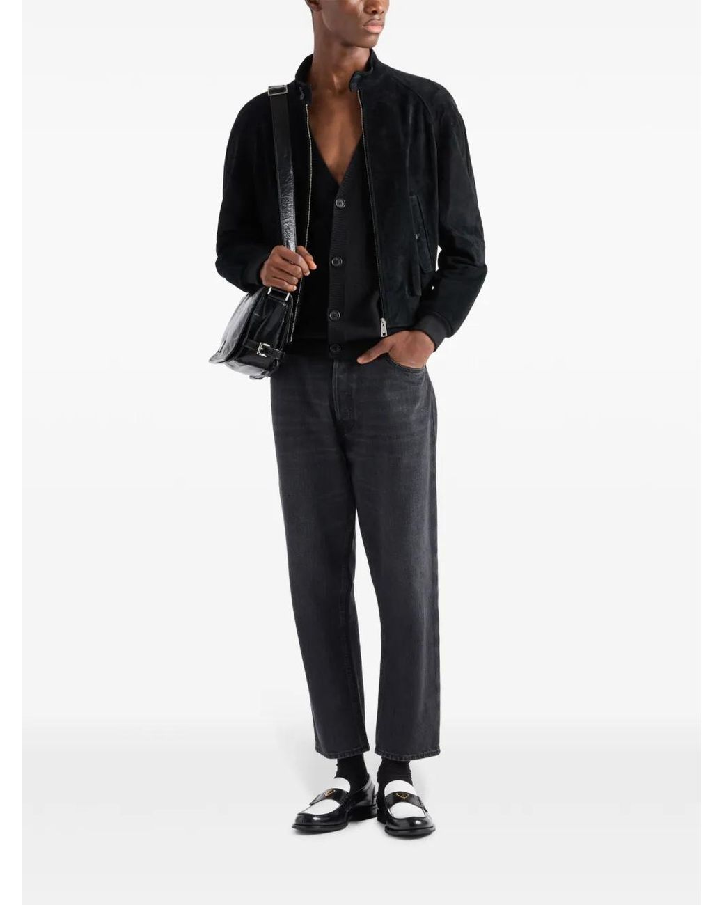 Prada Black Bomber Clothing for men