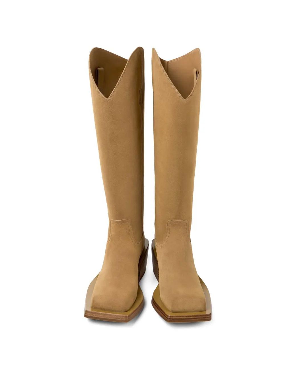 CAMPERLAB White Stiefel Mit Eckiger Kappe