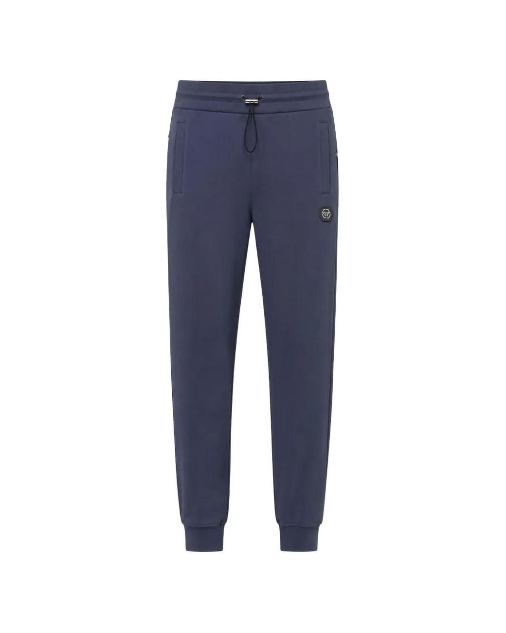Philipp Plein Blue Pantalon De Jogging Racing Club À Plaque Logo for men