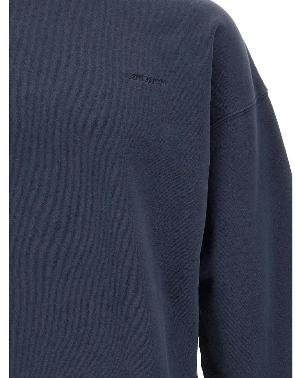 Carhartt Blue Crew Neck Sweatshirt for men