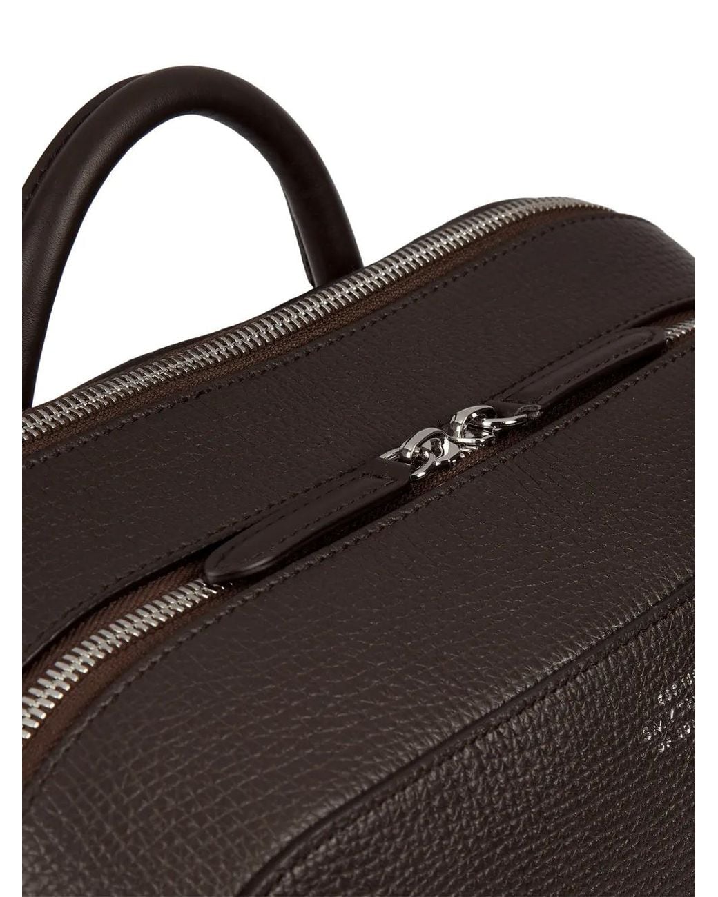 Smythson Black Ludlow Zip-Around Backpack