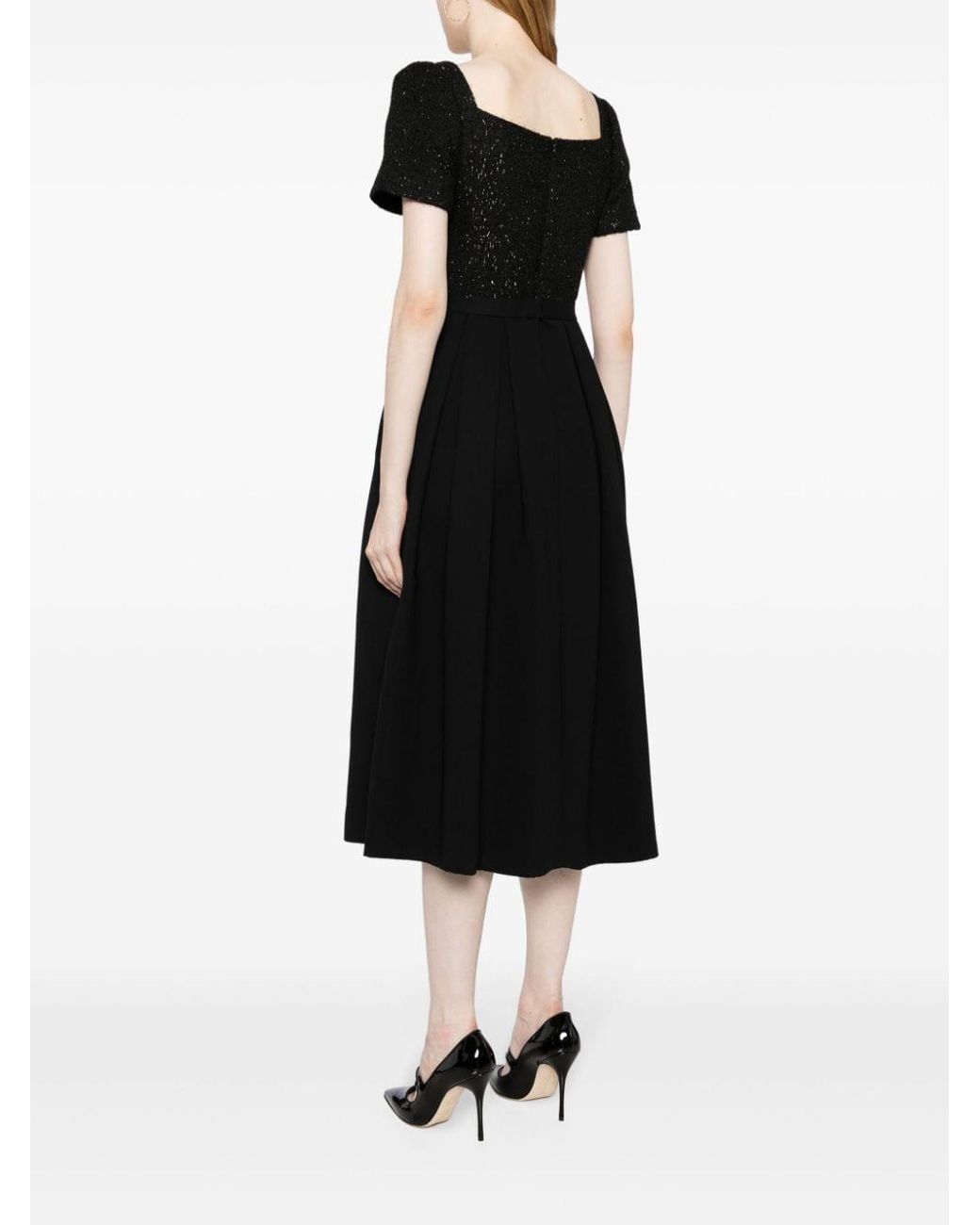 Self portrait lace deals panel midi dress