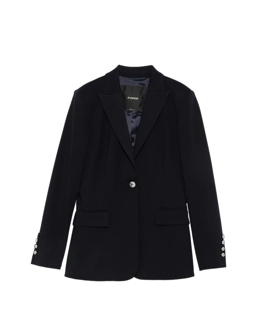 Pinko Blue Single-Breasted Blazer