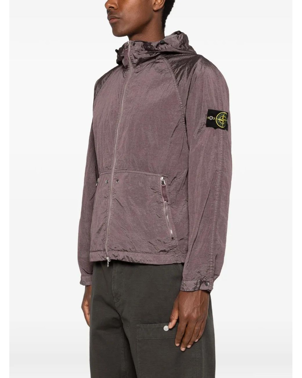 Stone Island Purple 4100119 Nylon Metal Watro-Tc for men