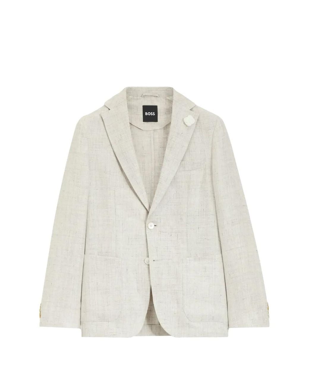 Boss White Slim-Fit Jacket for men