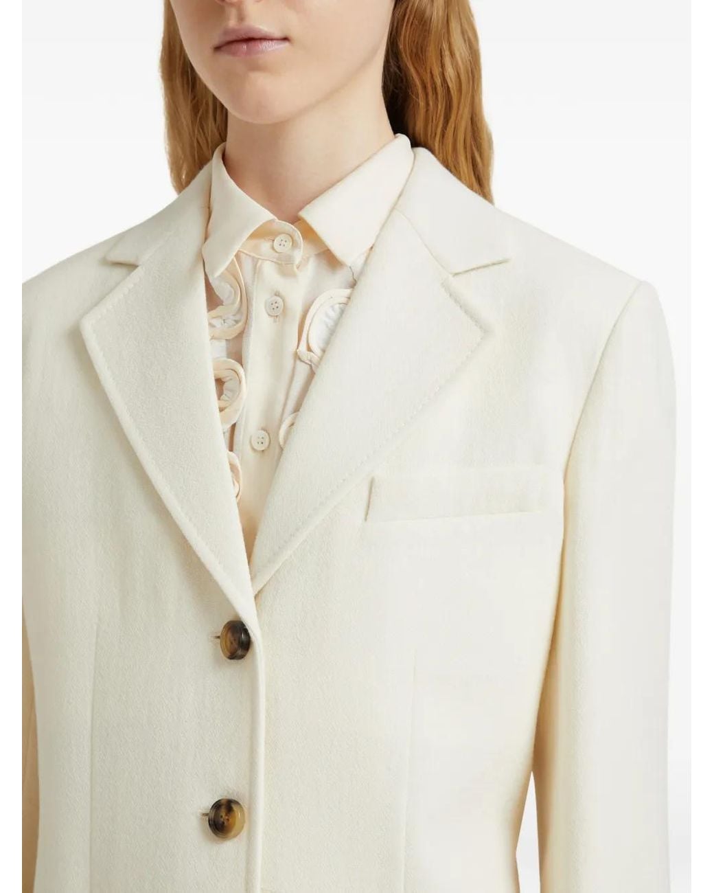 Marni Natural Wollkreppjacke