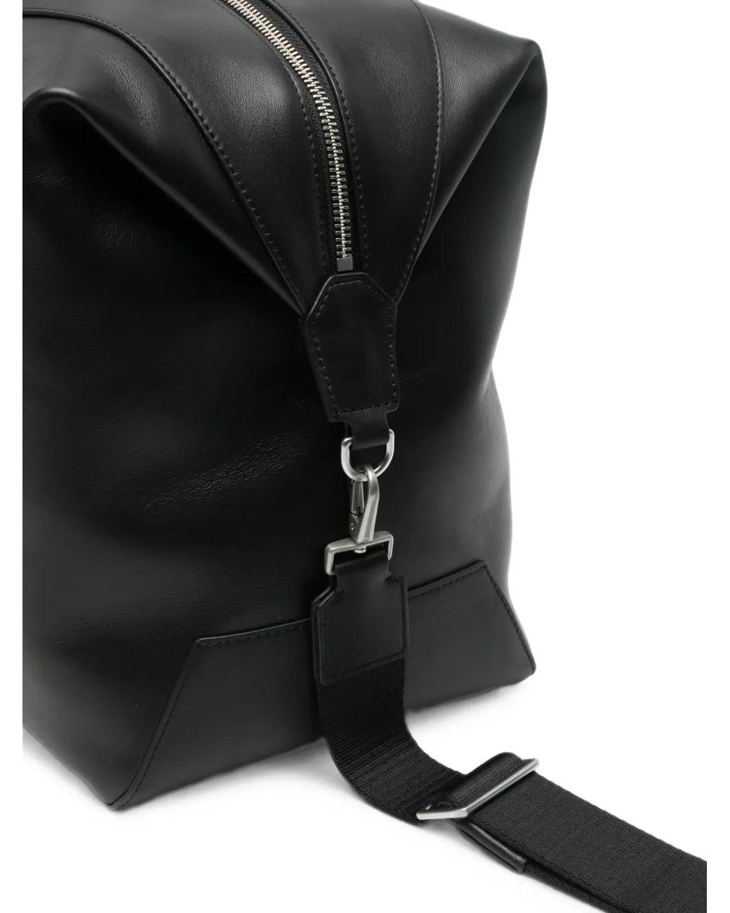 Paul Smith Black Signature Stripe Leather Holdall for men