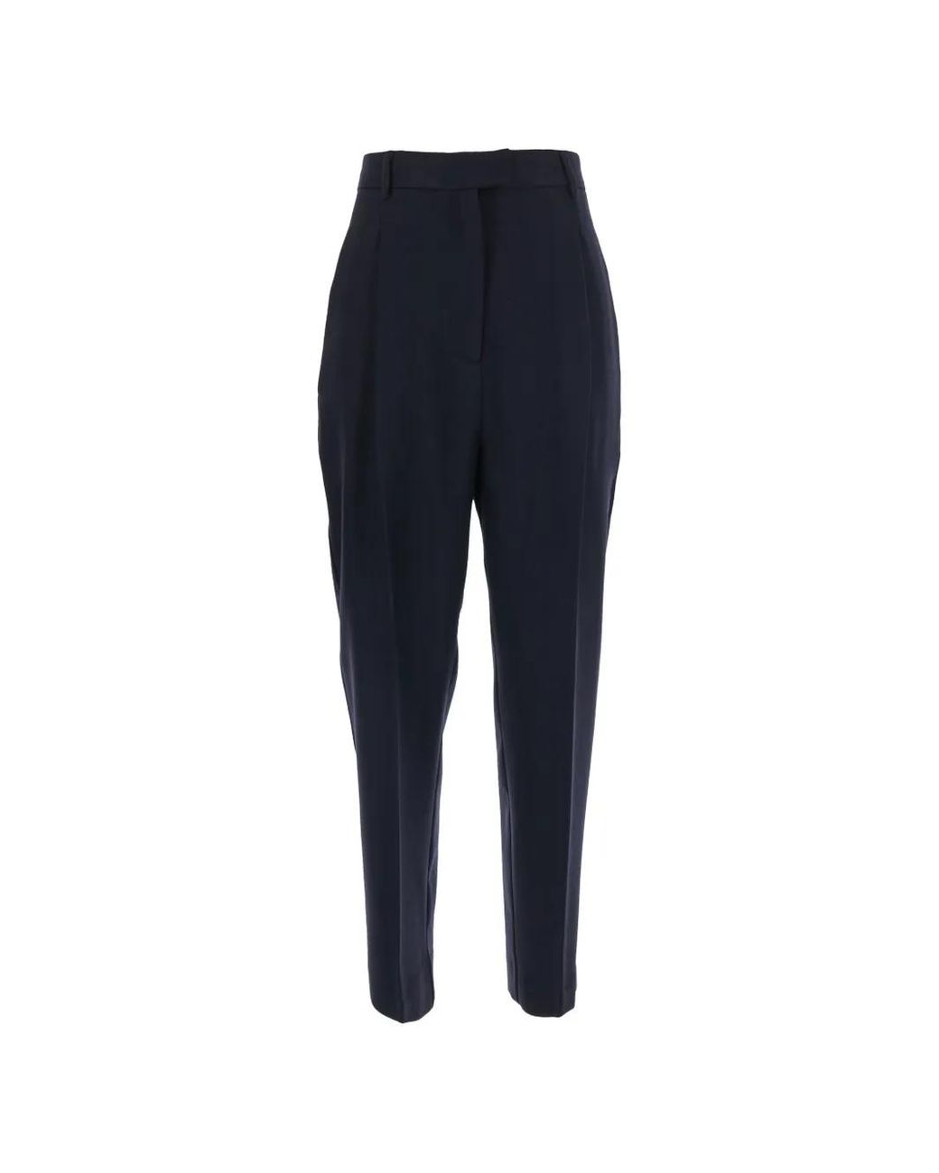 Jucca Blue Pleated Belt-Loop Trousers
