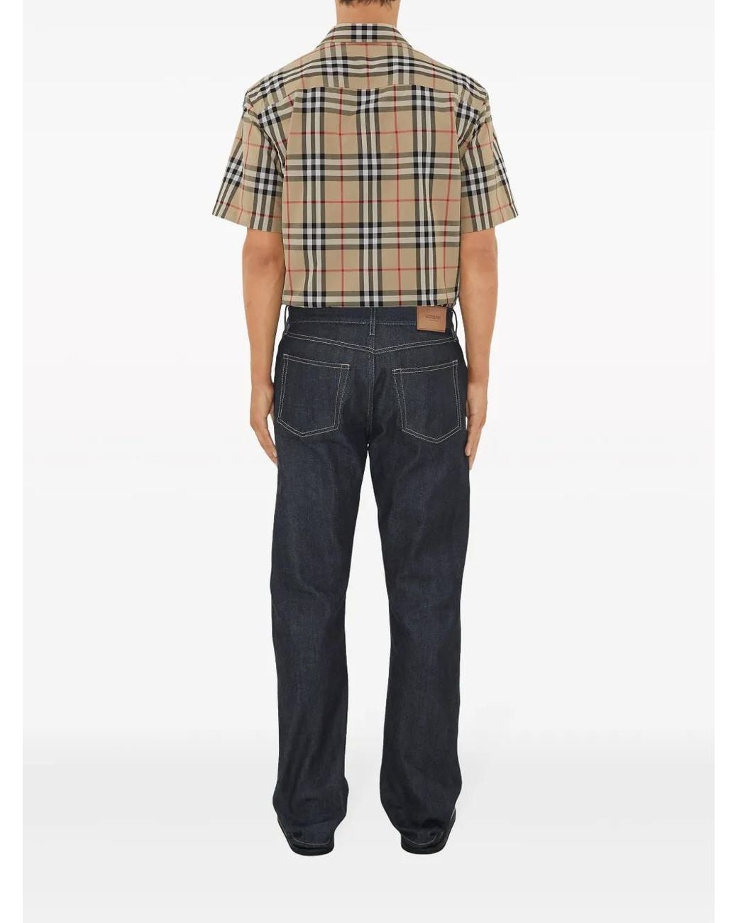 Burberry Natural Classic Fit Check Cotton Shirt for men