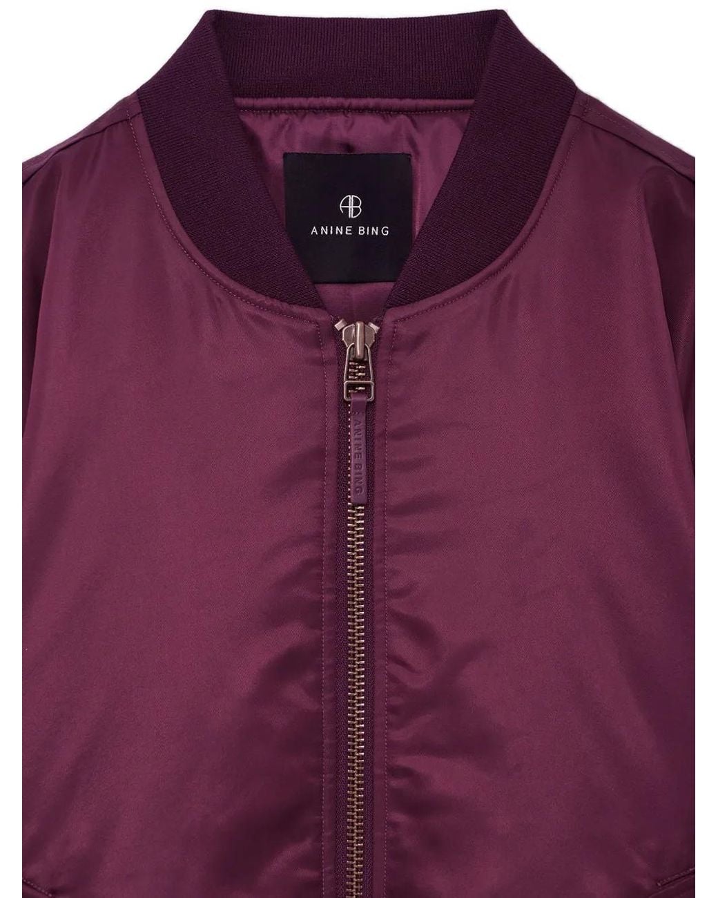 Anine Bing Purple Leon Bomber