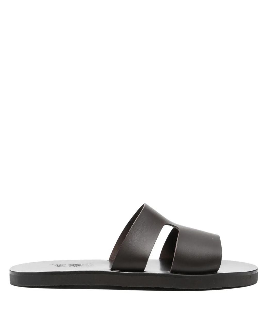 Ancient Greek Sandals Black Apteros Sandals for men
