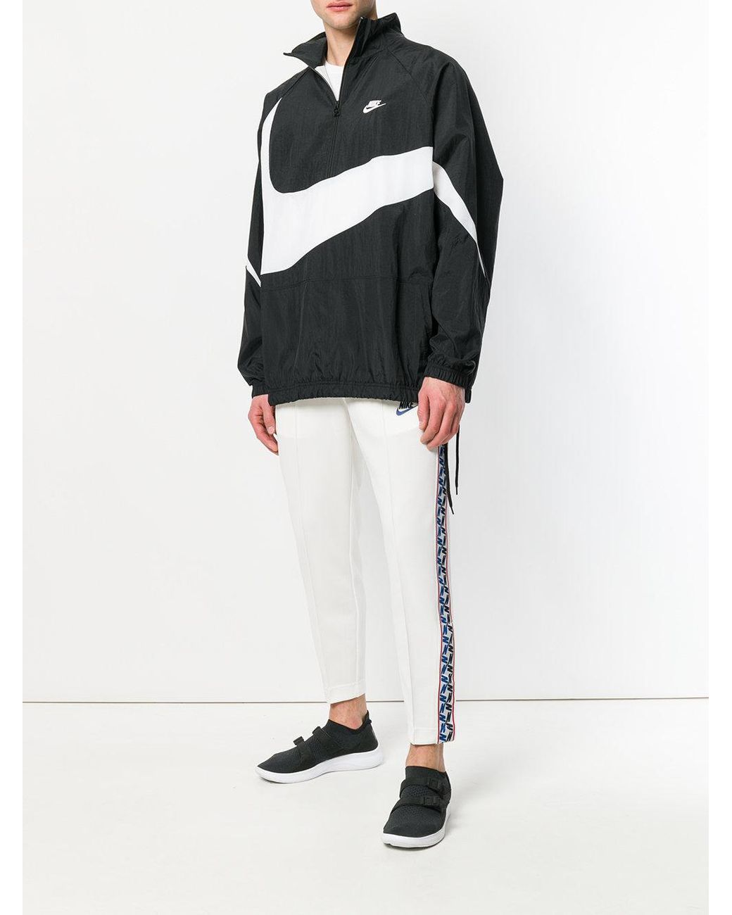 Nike track clearance pants white stripe