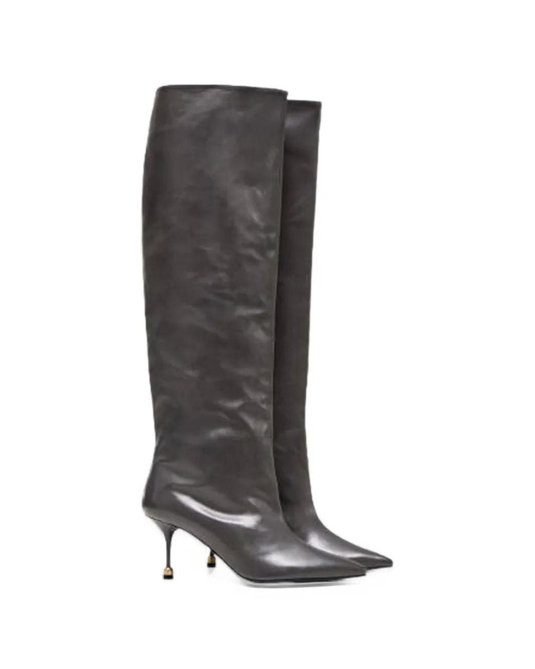VANDA NOVAK Black Kaja Knee-High Boots