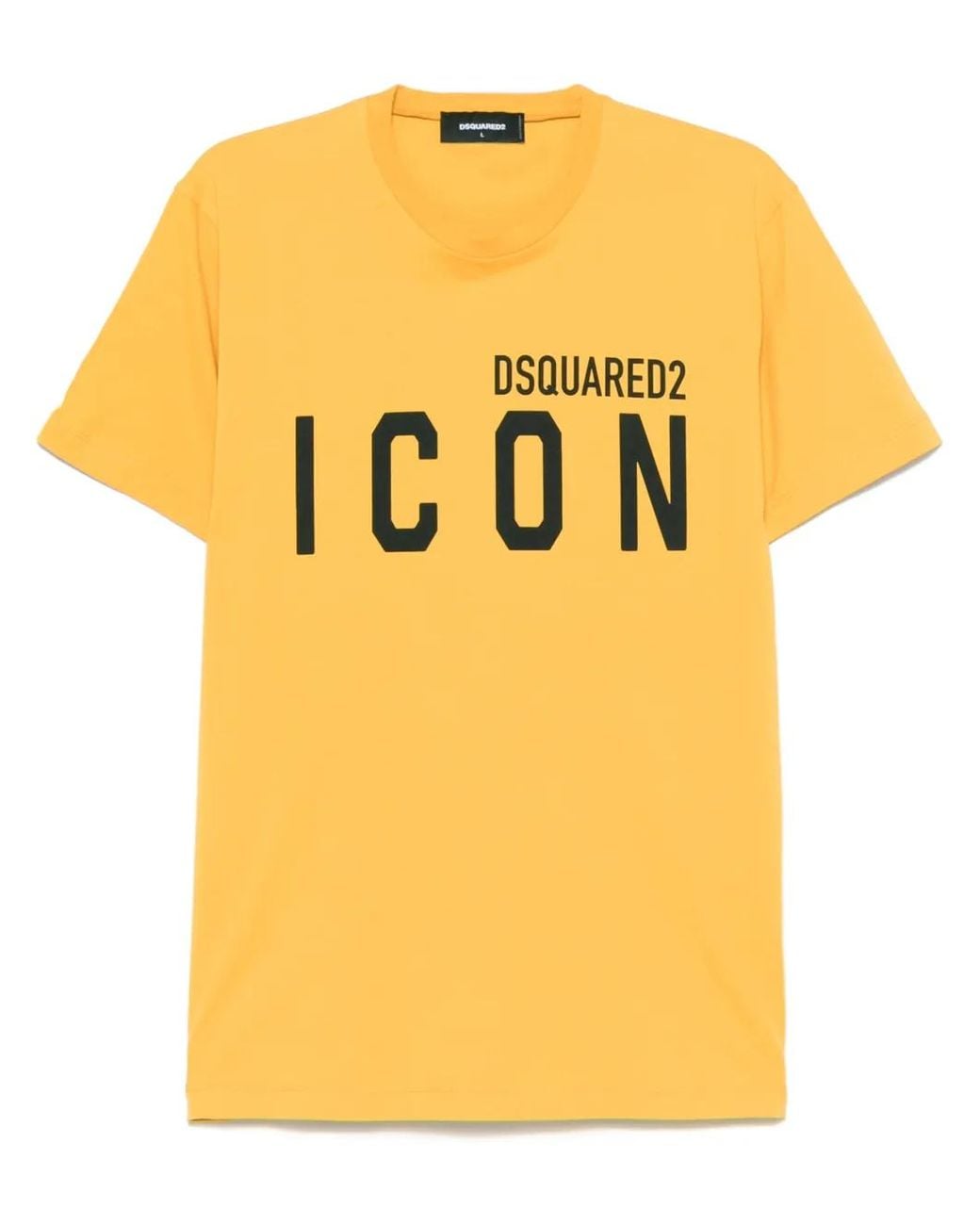 DSquared² Yellow Classic 100% Cotton T-Shirt for men