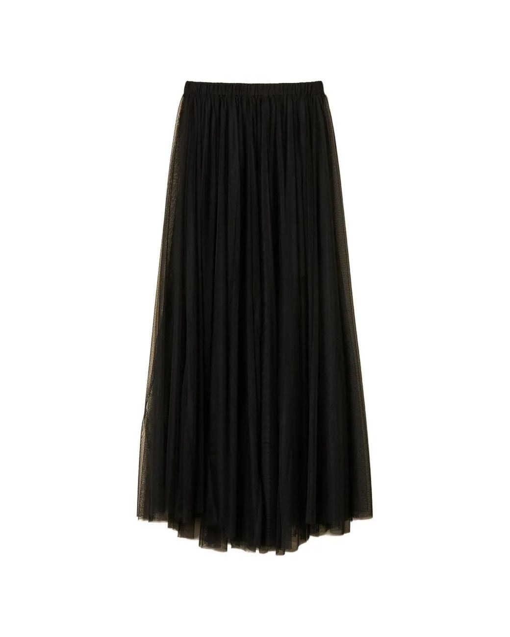Twinset Black Long Tulle Skirt