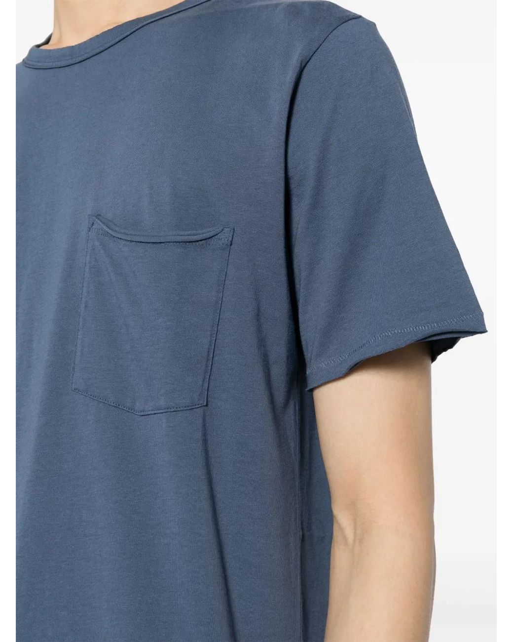 Rag & Bone Blue Miles Cotton T-Shirt for men