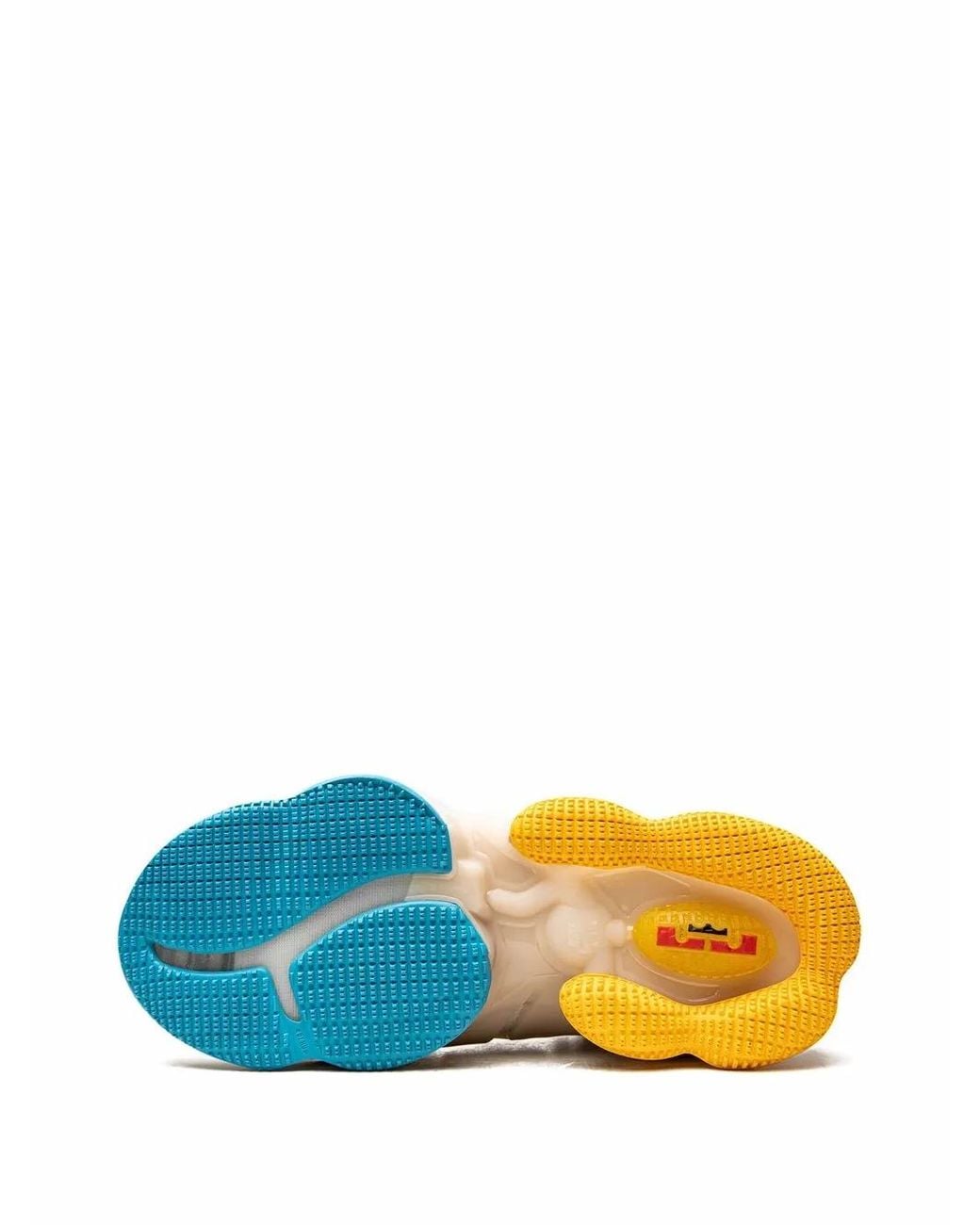 Nike White Lebron 19 "Minneapolis Lakers" Sneakers for men