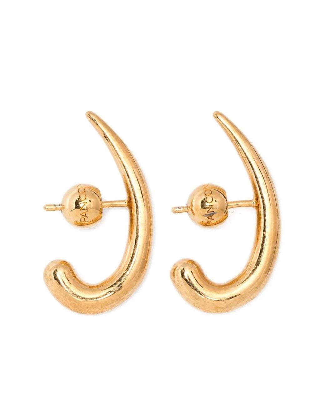 Panconesi Metallic Curved Earrings