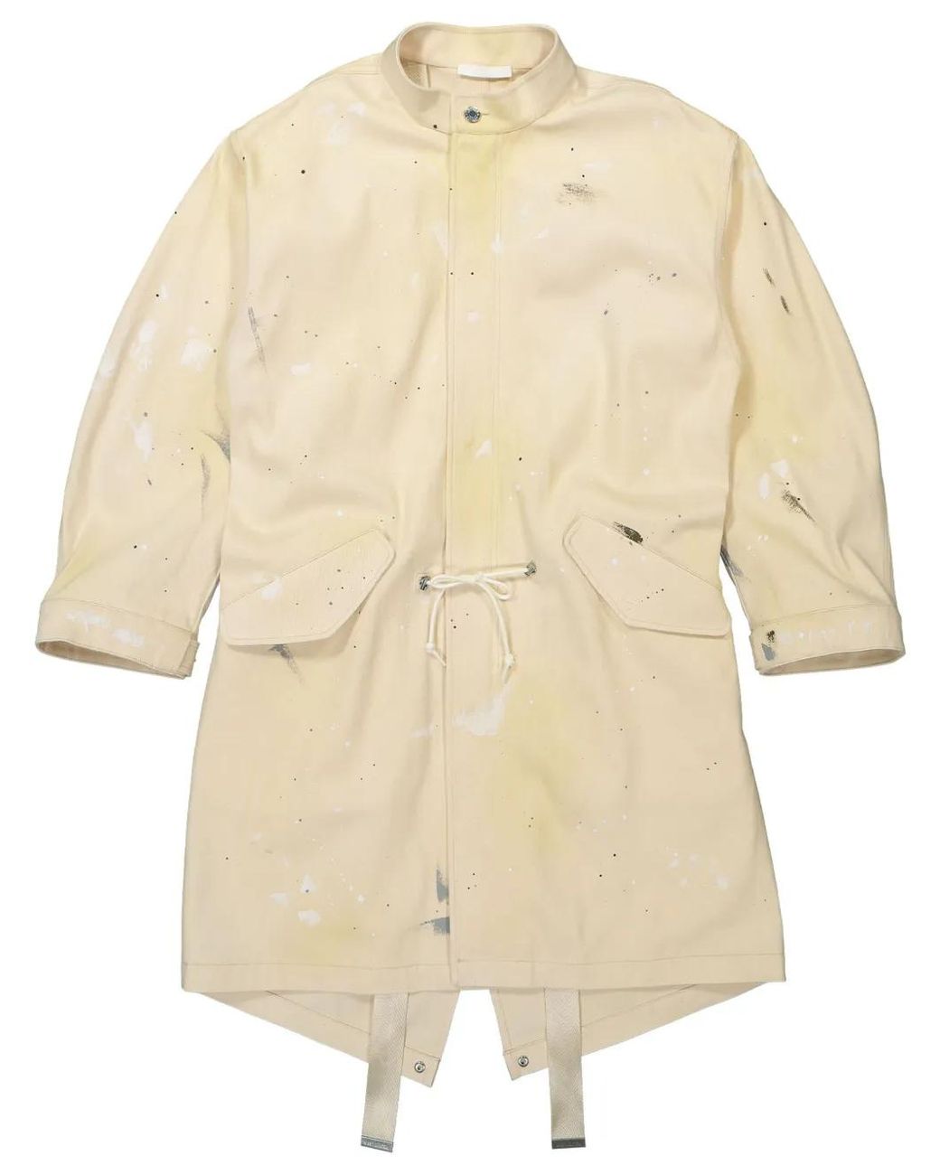 Helmut Lang Natural Paint Splatter-Effect Parka for men