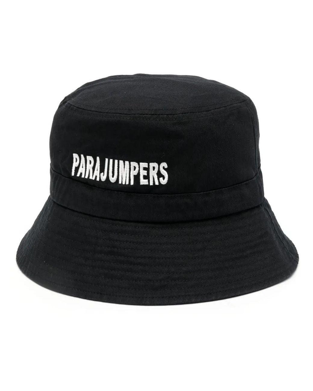 Parajumpers Black Logo-Embroidered Bucket-Hat