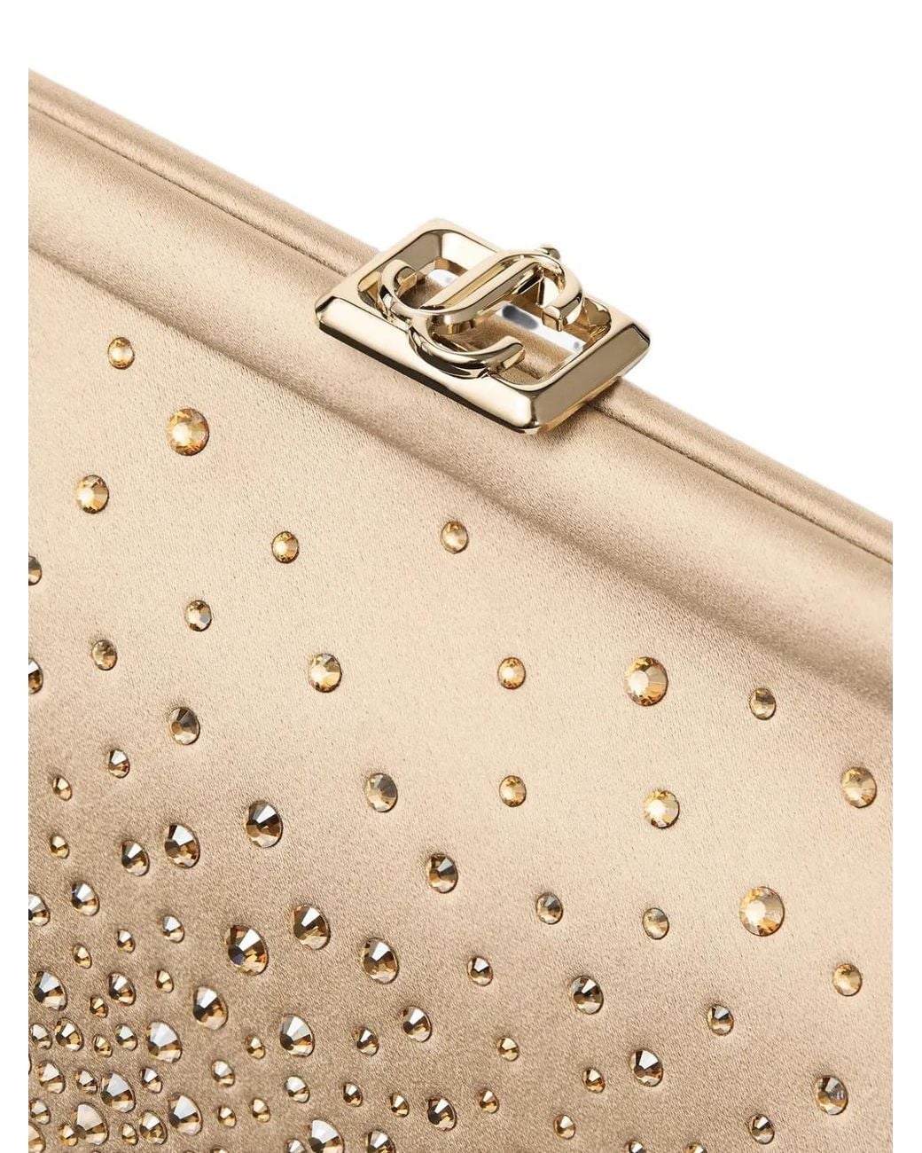Jimmy Choo Natural Skylar Clutch Bag