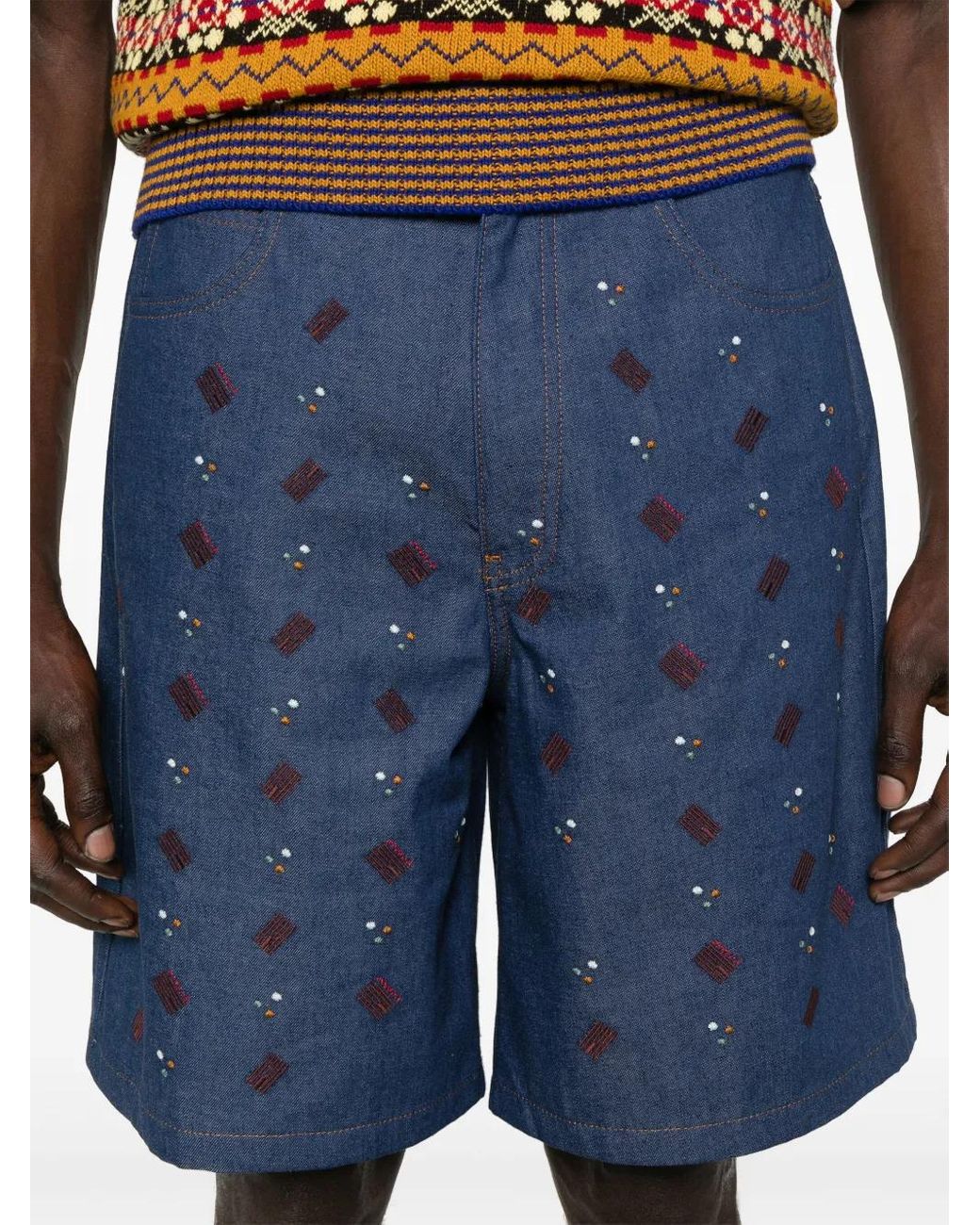Marni Denim Shorts in het Blue voor heren