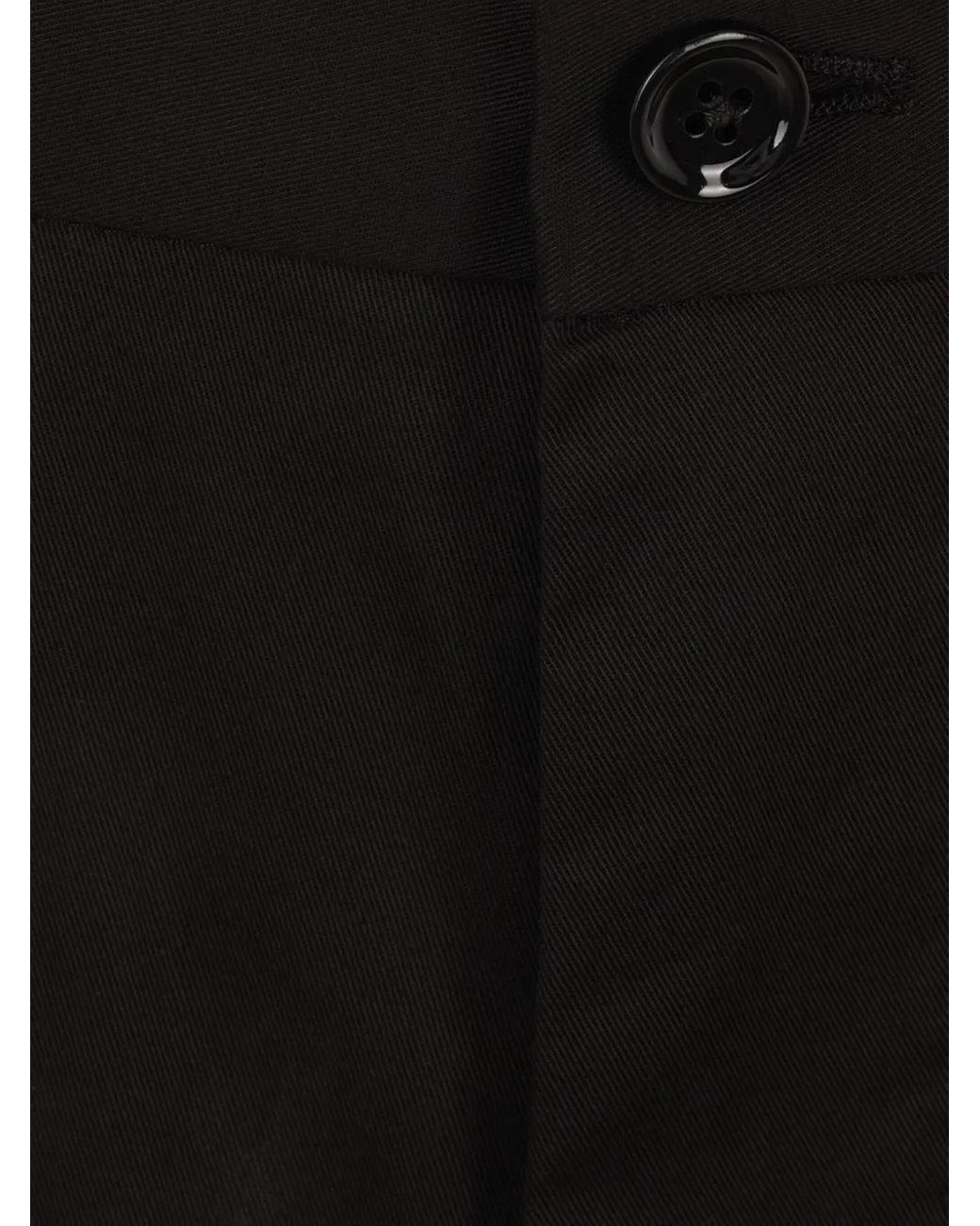 Dolce & Gabbana Black Tailored Shorts With Pleats for men