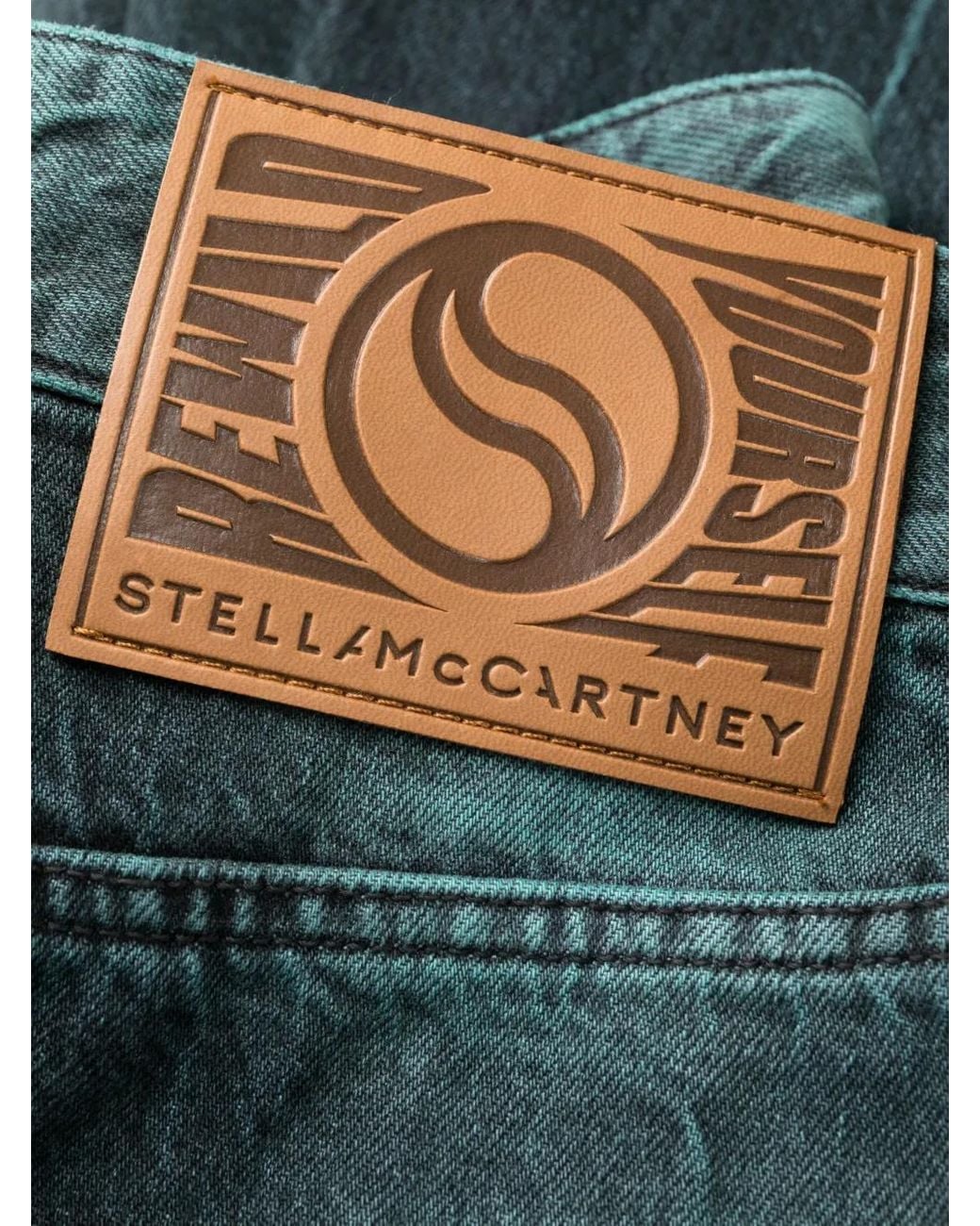 Stella McCartney Blue Tie-Dye Wide-Leg Jeans