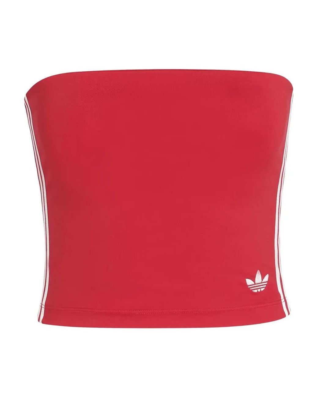Adidas Red Three Stripe Tank Top