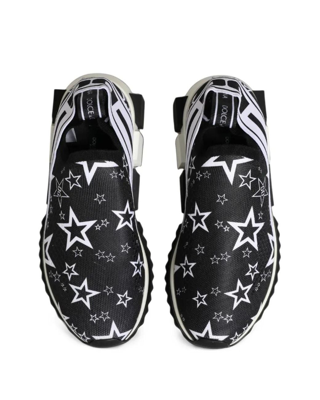 Dolce & Gabbana White Sorrento Star-Print Sneakers