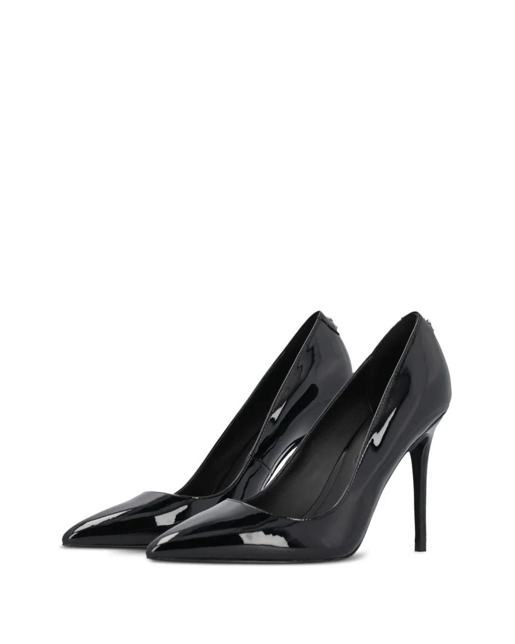 Pinko Black Juliette Glossy Stiletto Pointed-Toe Pumps