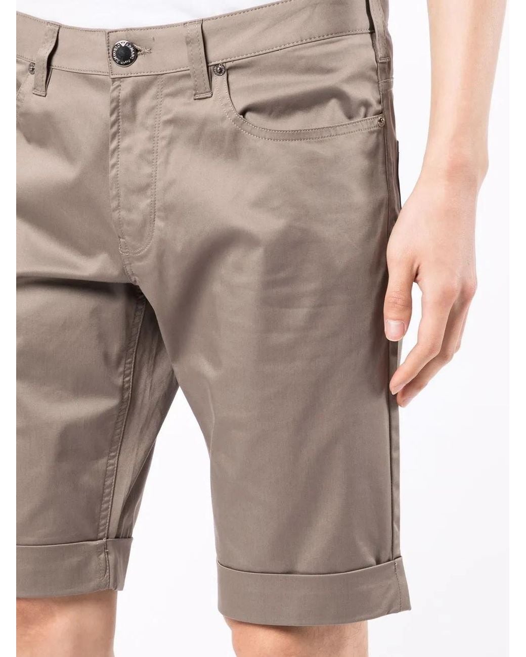 Emporio Armani Multicolor Chino Shorts for men