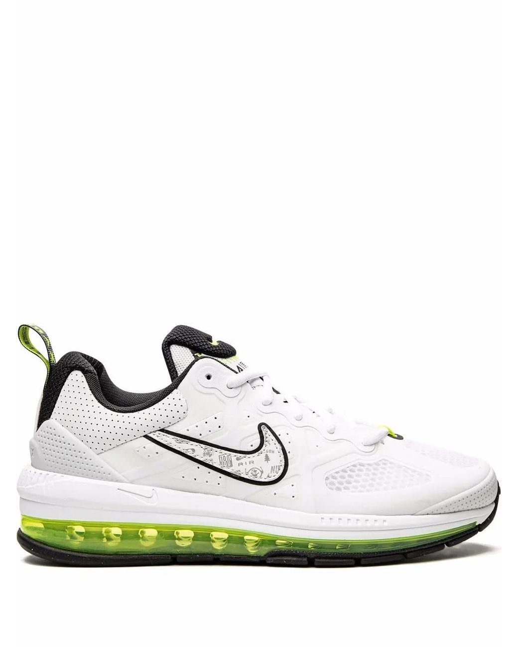 Nike White Air Max Genome /Volt/Pure Platinum" Sneakers
