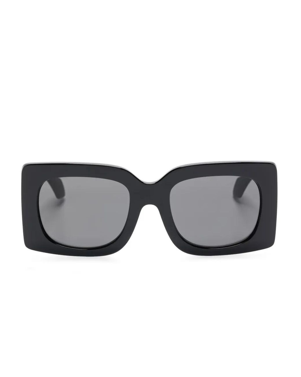 Versace Gray Sonnenbrille Mit Eckigem Gestell