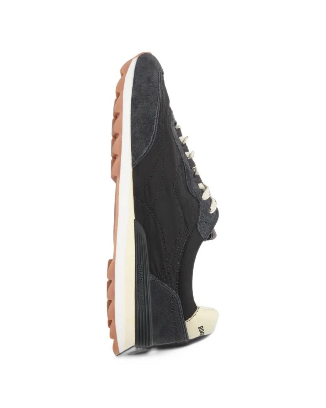 Bimba Y Lola Black Sneakers Size 13 23 Suede And Anthracite Fabric
