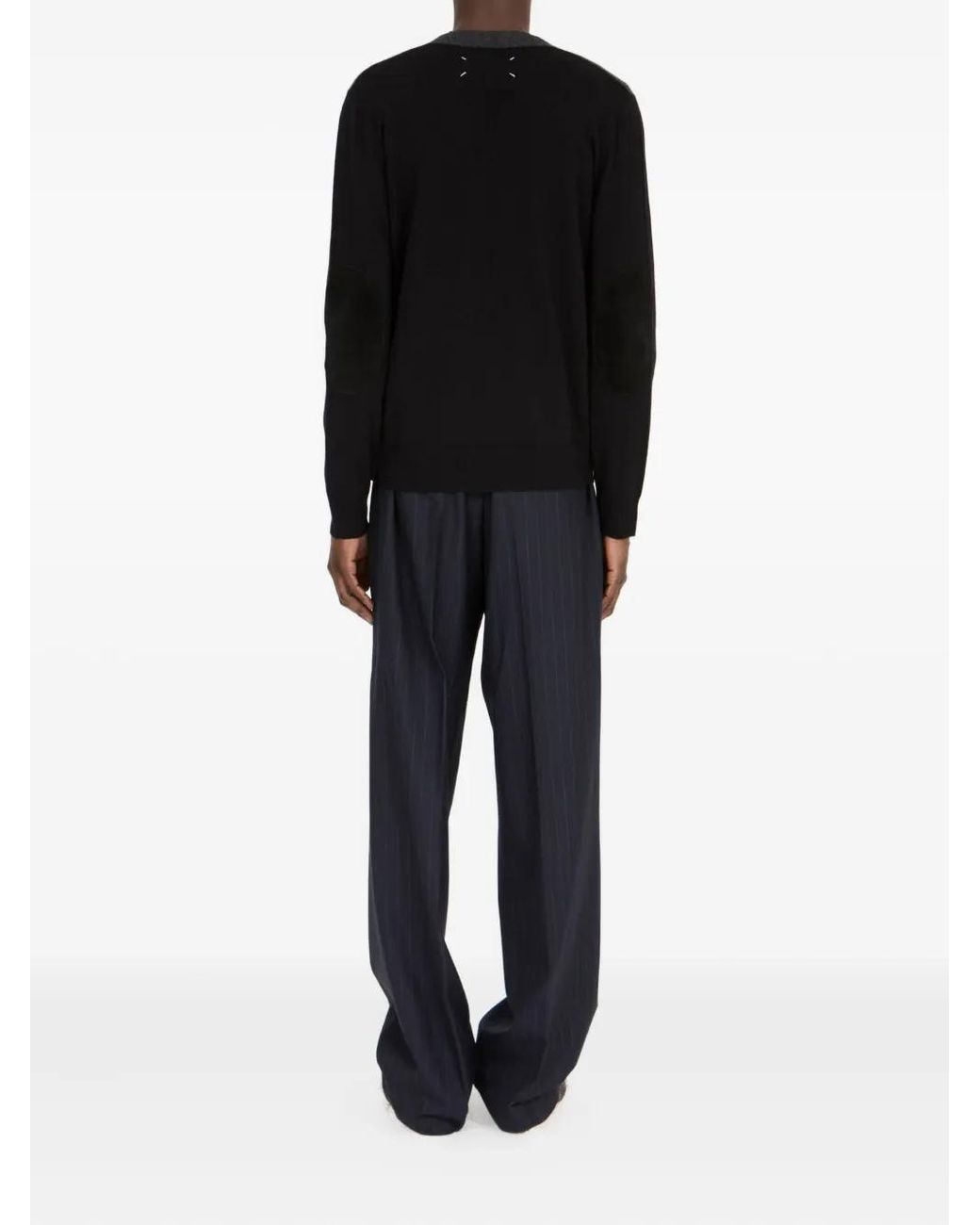 Maison Margiela Black Wool Cardigan for men