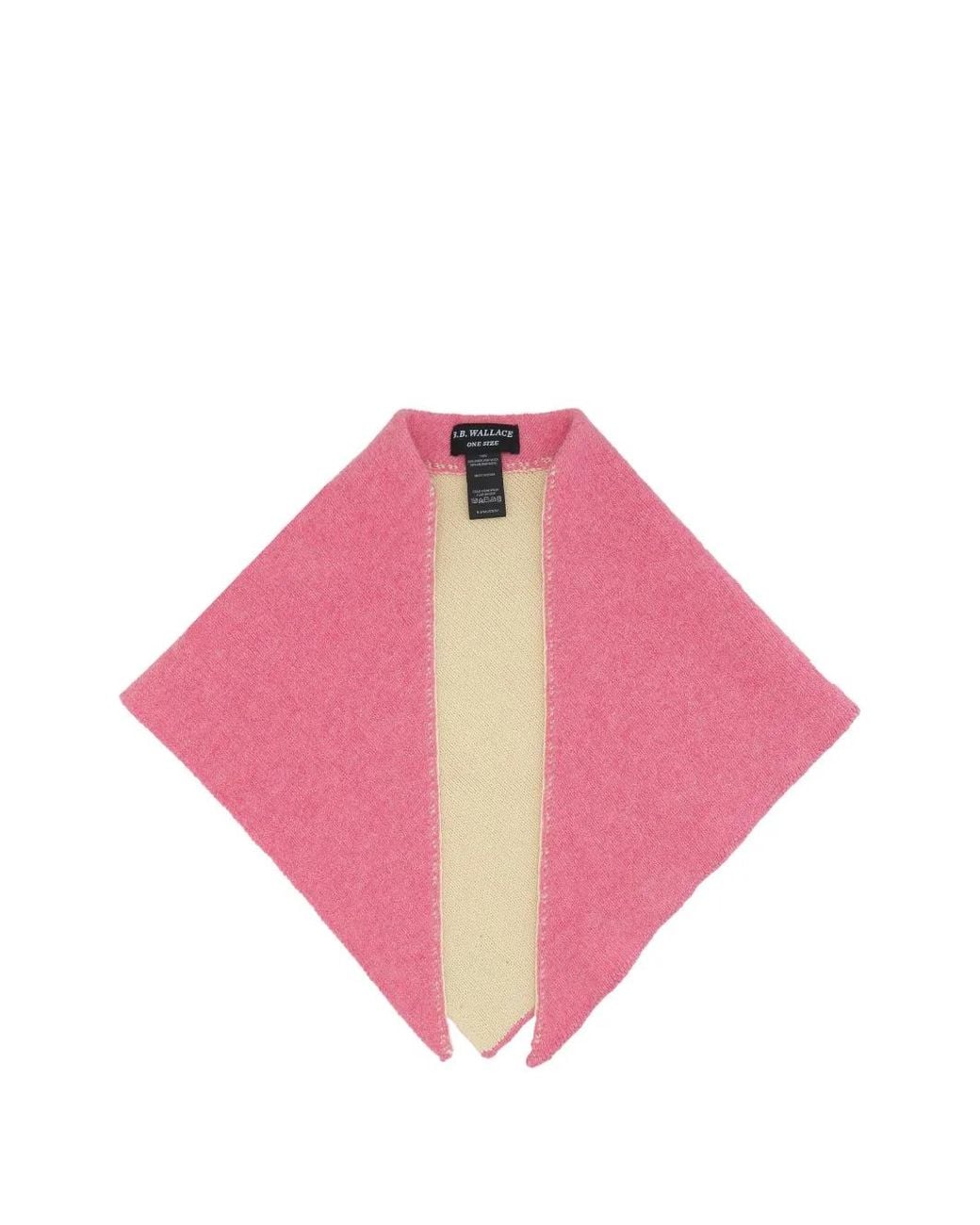 B.B. Wallace Pink Knit Triangular Scarf