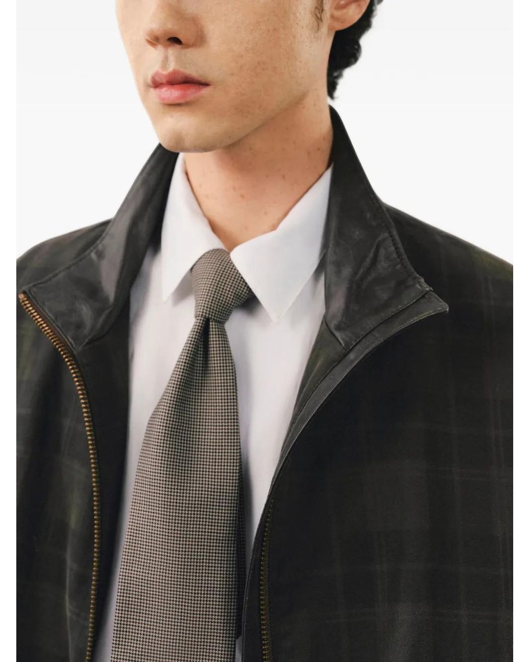 CROQUIS Black Plaid Jacket for men