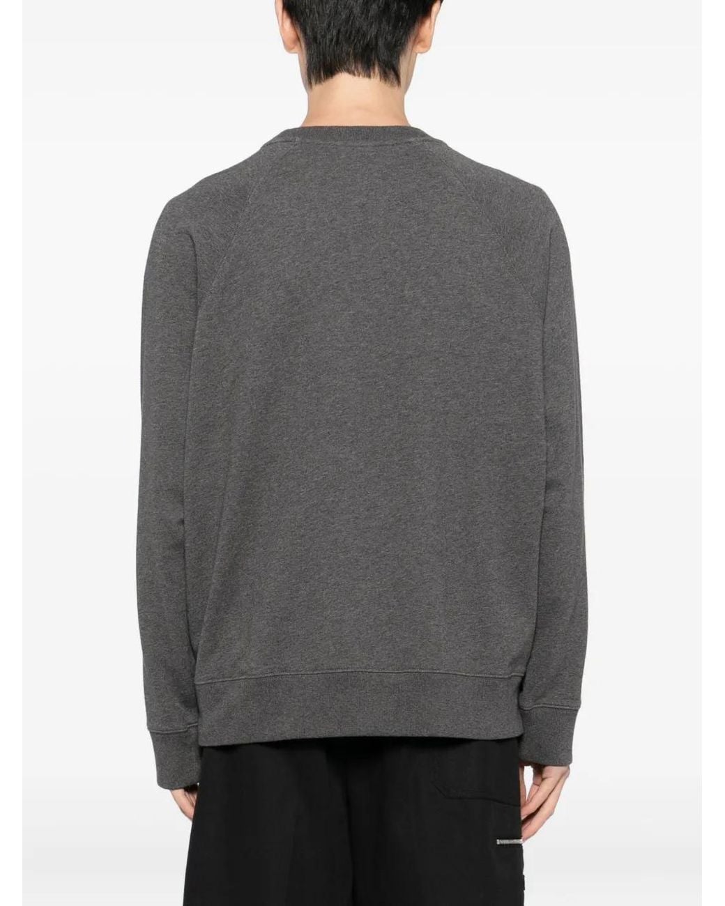 Maison Kitsuné Gray Bold Fox Head Patch Sweatshirt for men