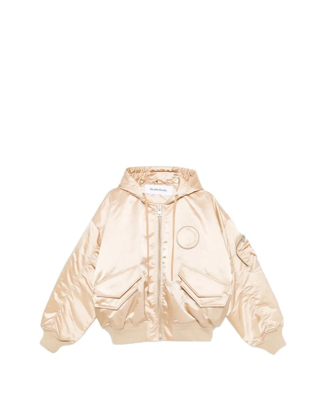 Etudes Studio Natural Hooded Oversized Bomber Jacket