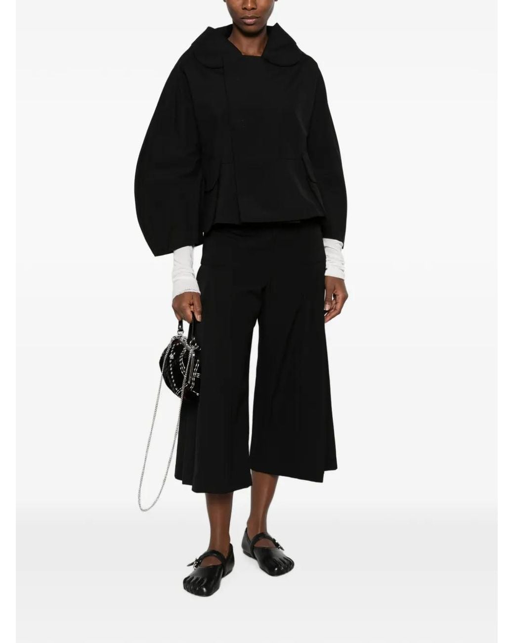 Comme des Garçons Black Peter Pan-Collar Wool Jacket