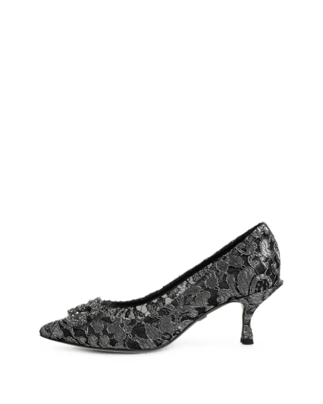 Dolce & Gabbana Metallic Escarpins Amore À Ornements