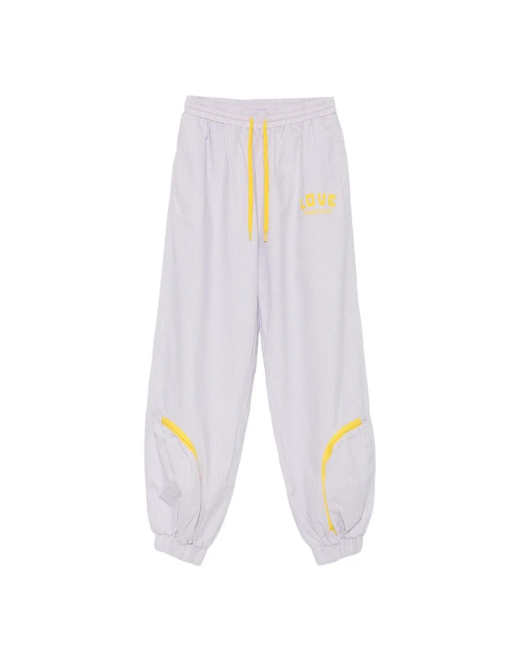 Love Moschino White Pantalon À Logo Imprimé