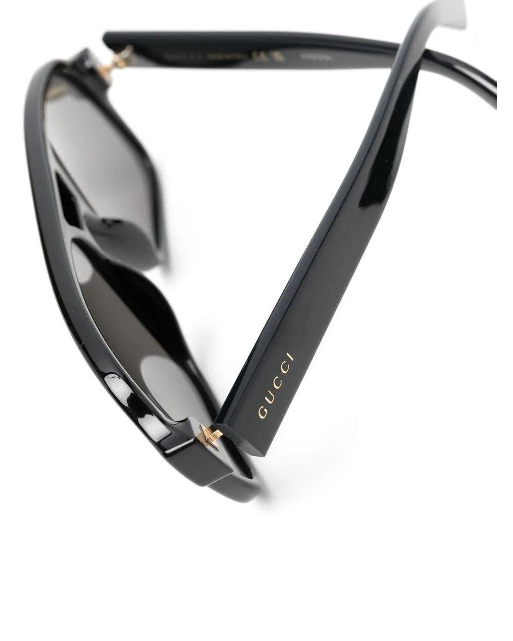 Gucci Black Pilot-Frame Sunglasses for men