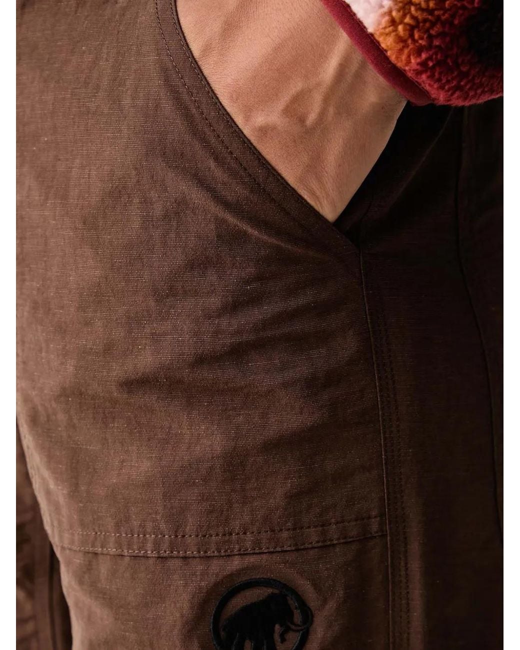 Mammut Brown Workhorse Logo-Patch Cargo Pants