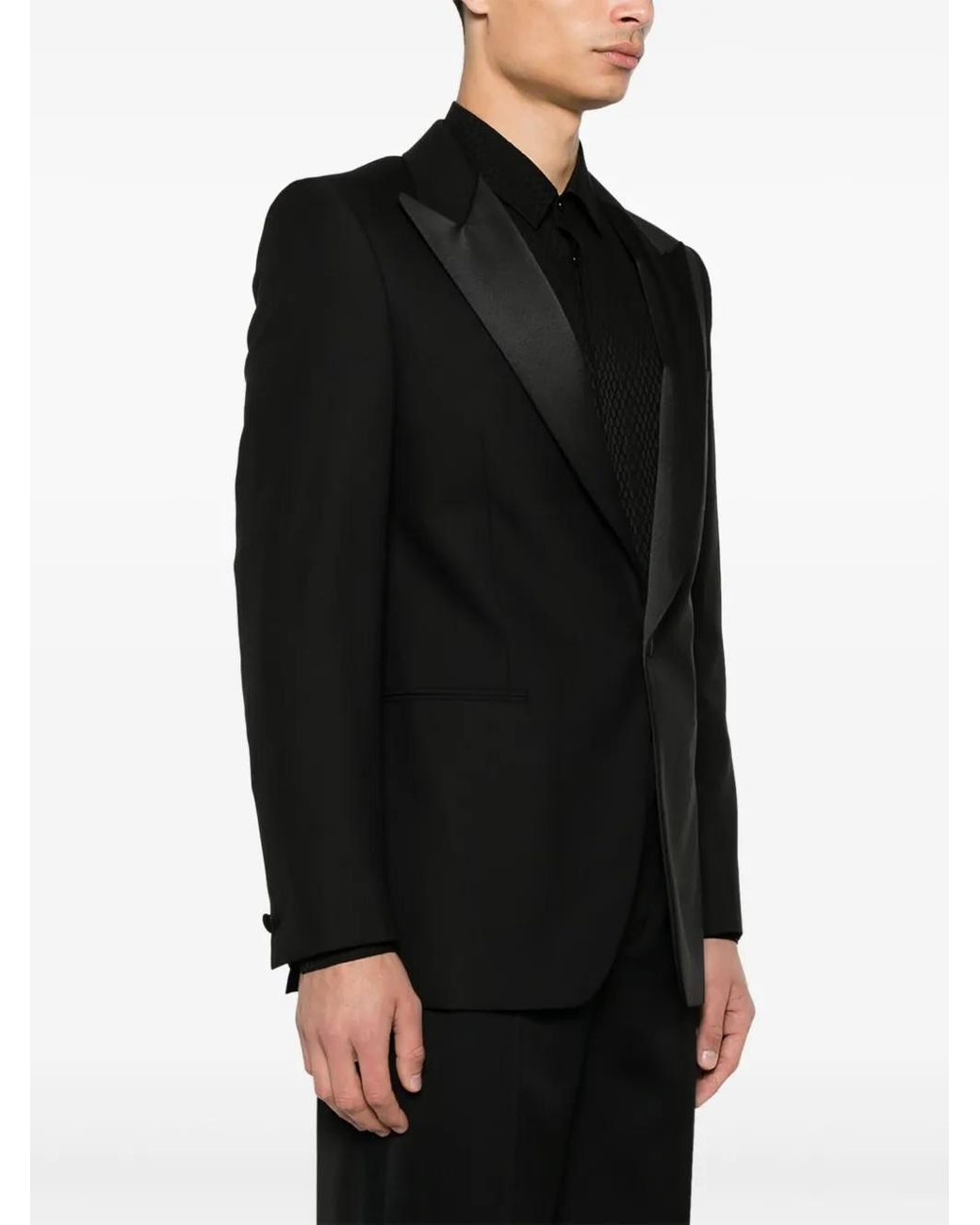 Fursac Black Tuxedo Jacket for men